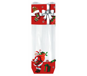 Cello Bags: Santa Claus & Sack: Pack of 25