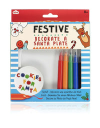 Festive Decorate a Santa Plate