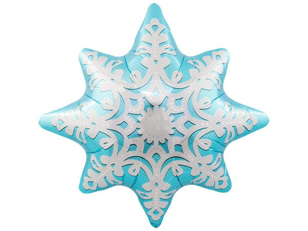 Balloon: Ice Blue Snowflake: Foil 61cm