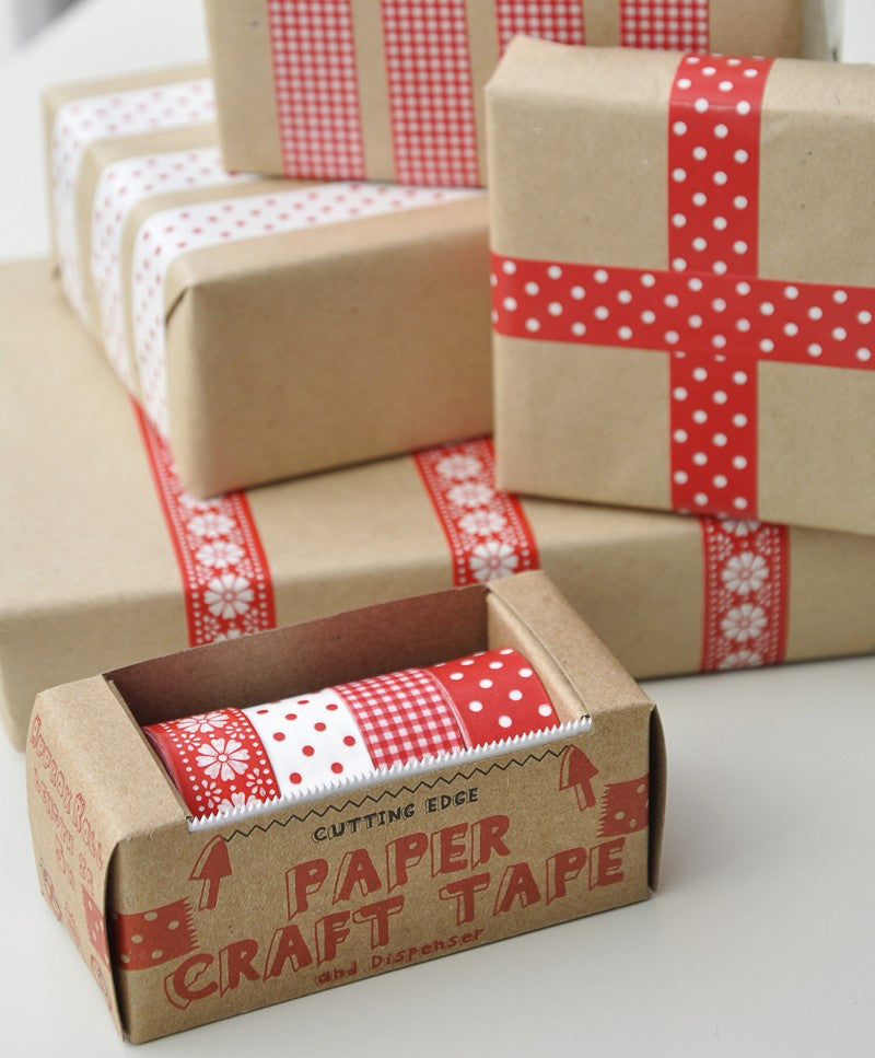 Tape: Scandi Red - Pack of 4