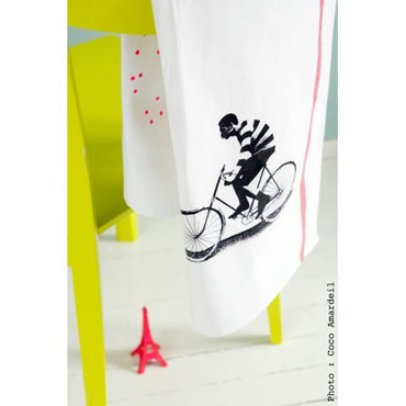 Tea Towel: Velo Black - La Cerise Sur Le Gateau