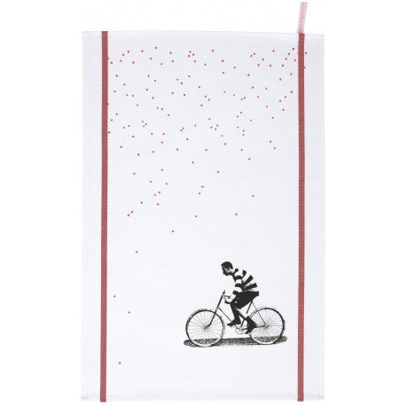 Tea Towel: Velo Black - La Cerise Sur Le Gateau