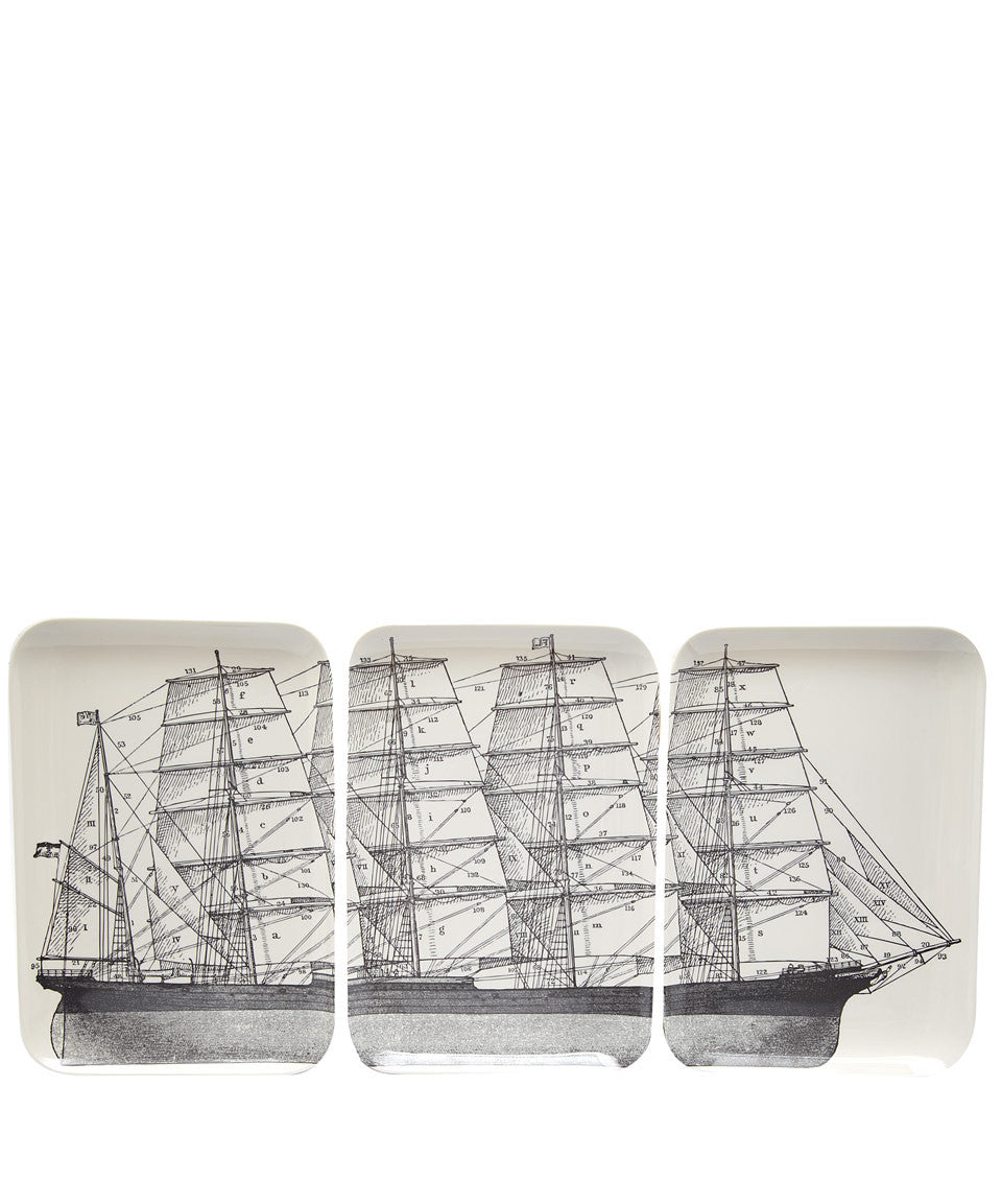 Maritime Trays: Set of 3