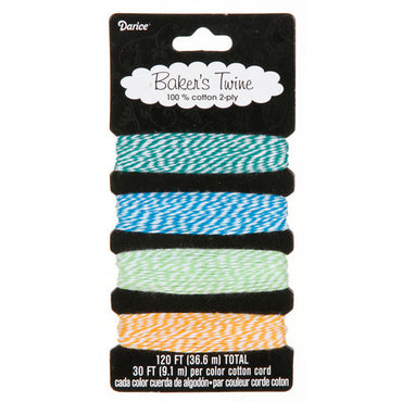 Baker's Twine: Various colours - 4 per card 36m