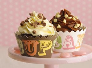 Cupcake Wrappers: Reusable - Chocolate 'Cupcake'