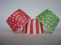 Baking Cups: Pleated Polka Dots/Spots: Pack of 20