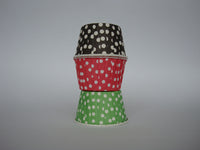 Baking Cups: Pleated Polka Dots/Spots: Pack of 20