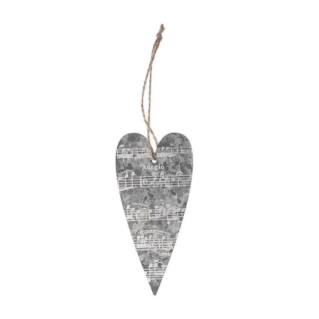 Hanging Decoration: Zinc Heart