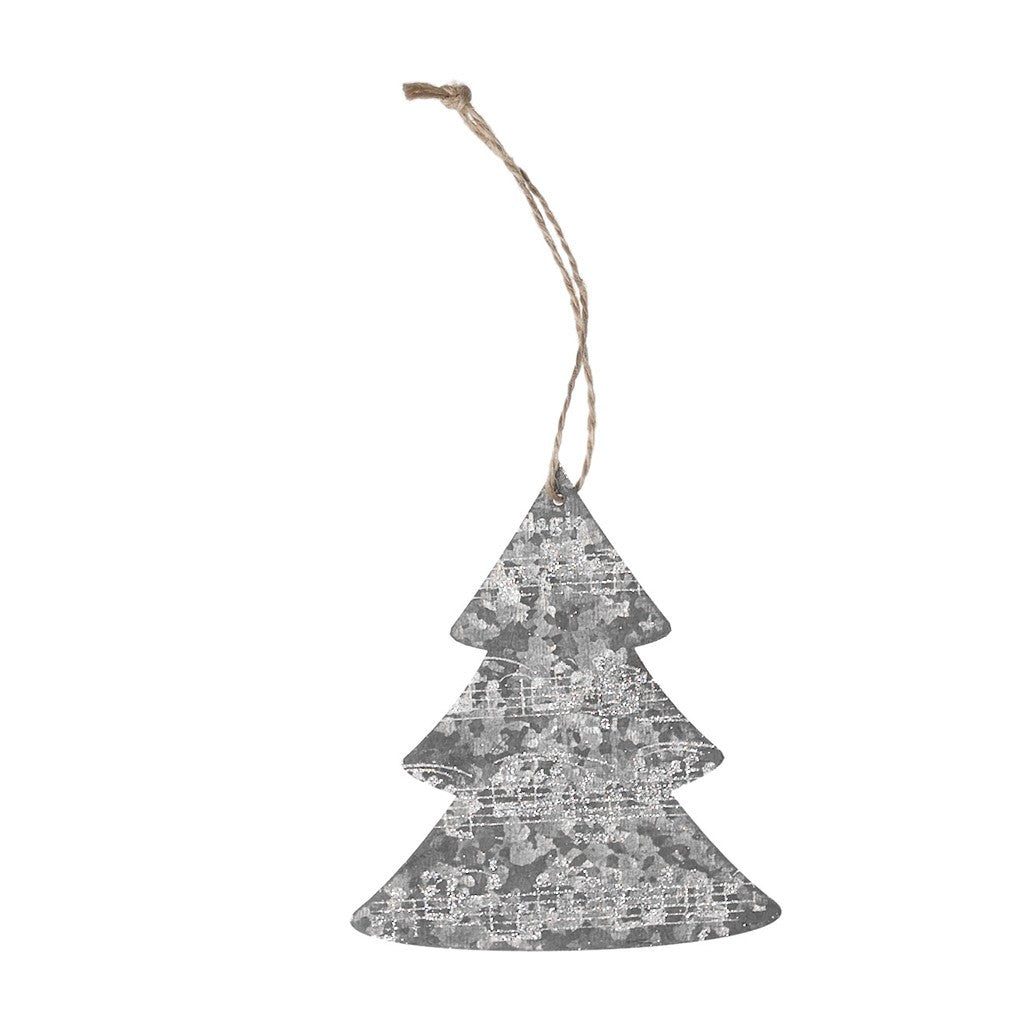 Hanging Decoration: Zinc Christmas Tree